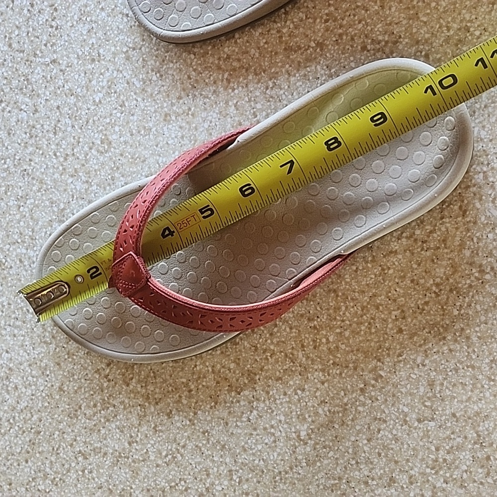 Vionic Orthotic Toe Post Sandal With Vio Motion Rust Size 8 - Picture 6 of 9